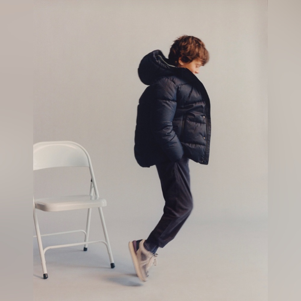 Zara kids basic padded coat
